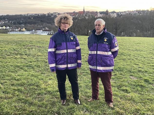 Notfallseelsorger Christina Keller und Siegfried Bretsch aus Leisnig.