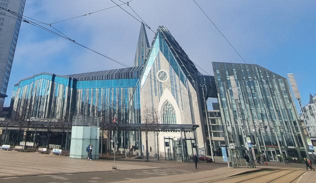 Neubau der Universitätskirche St. Pauli am Leipziger Augustusplatz