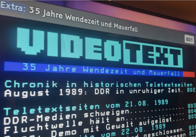 Sonderseiten im ARD-Videotext