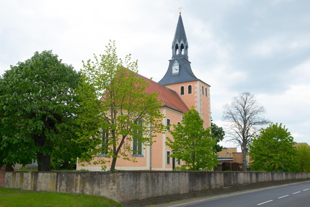 Kirche Calbitz: Zu DDR-Zeiten geschlossen, heute saniert. © Thomas Barth