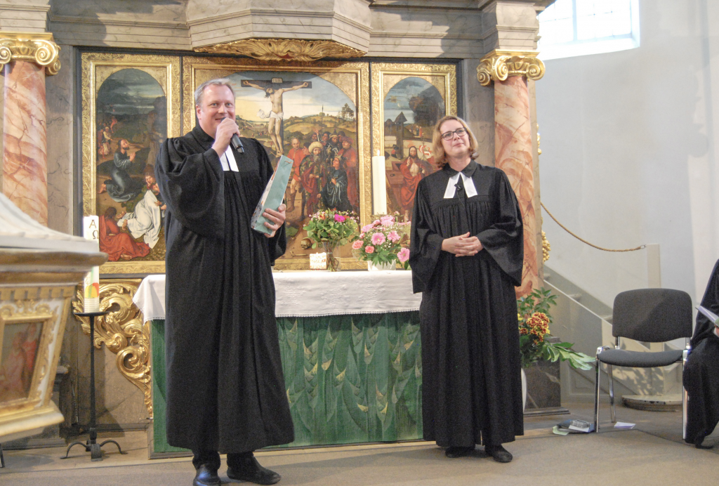 Sebastian Keller bei der Verabschiedung von Anna-M. Busch. © B. Pfeiffer