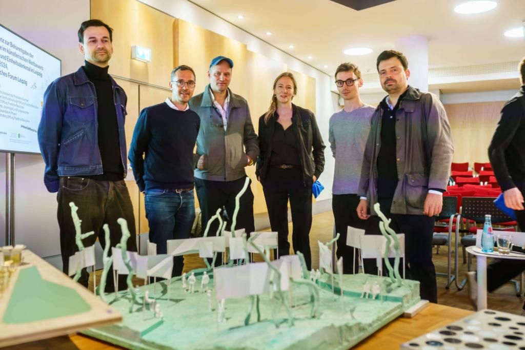 Ein junges Team von Leipziger Architekten und einer Künstlerin hat den Wettbewerb für das Leipziger Freiheits- und Einheitsdenkmal gewonnen. Foto: M. Jehnichen/Stiftung FR