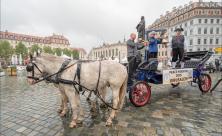 Start bei Regen in Dresden: 400 Kilometer lang ist die Strecke          
          <div class=